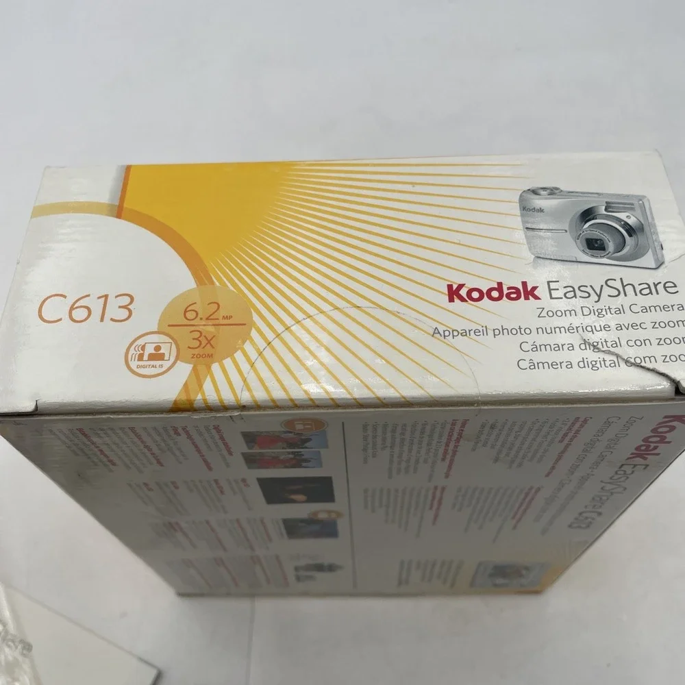 Kodak Easy Share C613 6.2 MP Digital Camera 3X Zoom+Battery+CD+SD Card+Manuals